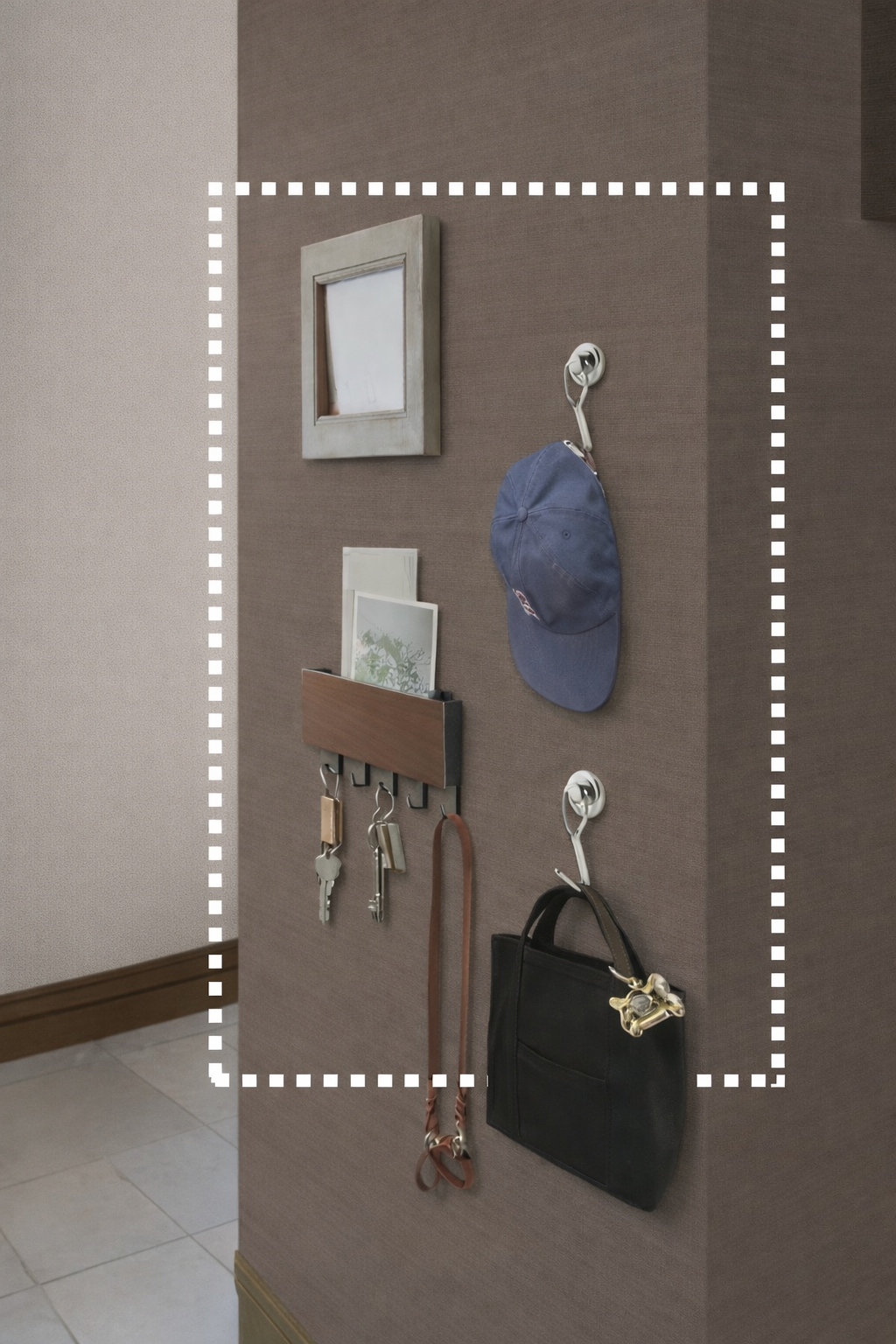 Magnet sheet under wall paper 